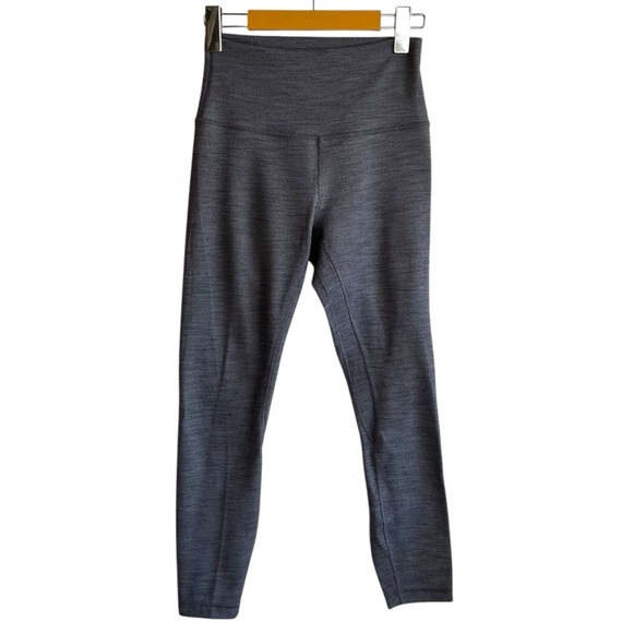 Lululemon Align Pant II 25" US 6 Mini Heathered Herringbone Black White - Picture 3 of 9